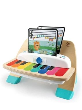 Hape Rainbow Wooden Piano Toy with Music Cards